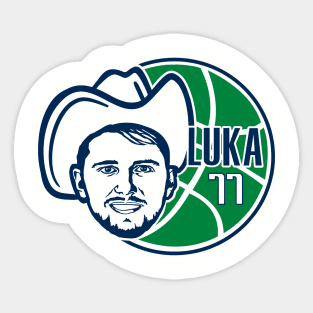 Luka Doncic, Dallas Playoff Basketball Sticker